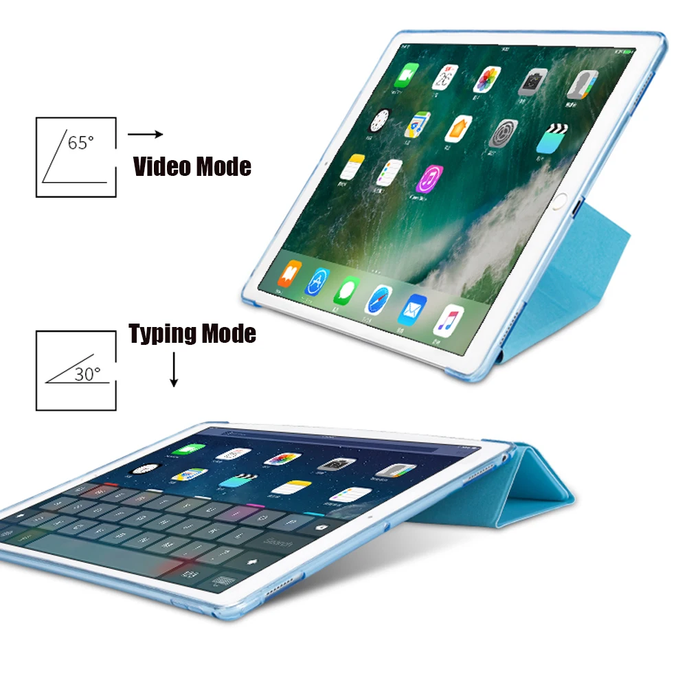 Чехол для iPad Pro 12,9, умный чехол, Магнитный чехол из искусственной кожи+ Мягкий ТПУ чехол-книжка для iPad Pro 12,9