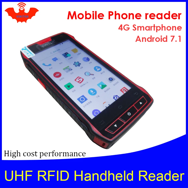 UHF RFID портативный считыватель 4G смартфон кодер EPC C1G2 ISO18000 6c| |