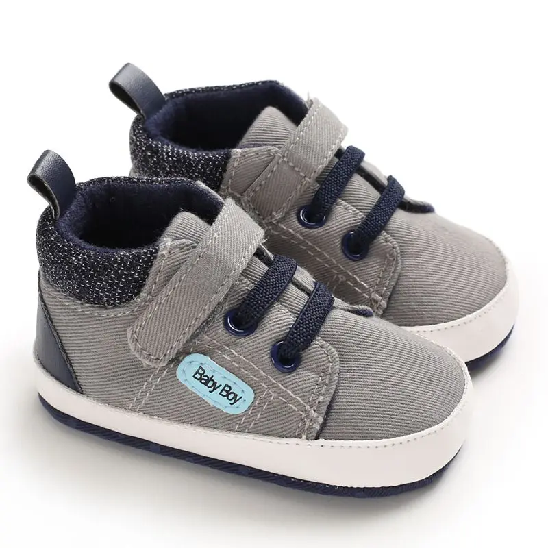 Обувь для маленьких мальчиков; новая классическая парусиновая обувь для новорожденных; обувь для маленьких мальчиков; обувь для первых шагов; детская обувь - Цвет: 3