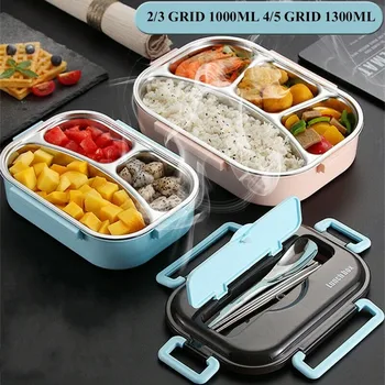 

Japanese Bento Lunch Box Kids Insulated Food Container Leakproof Student Compartments Thermal Lunch Box for adults