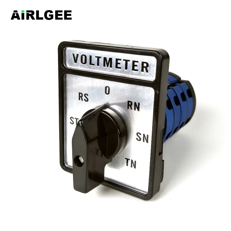 Voltmeter 3 Phase 4 Wire 7 Positions Cam Rotary Selector Changeover