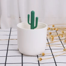 Q-tip держатель Милая пластиковая коробка для зубочисток кактус дерево кролик олень Органайзер 72XF