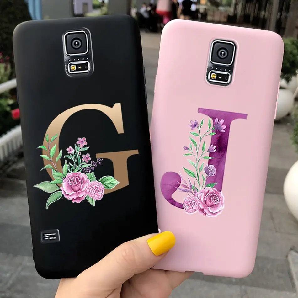 Для Samsung Galaxy S5 чехол милый литерный Принт мягкий TPU для планшета S 5 I9600 SM-G900 Neo Duos G903F