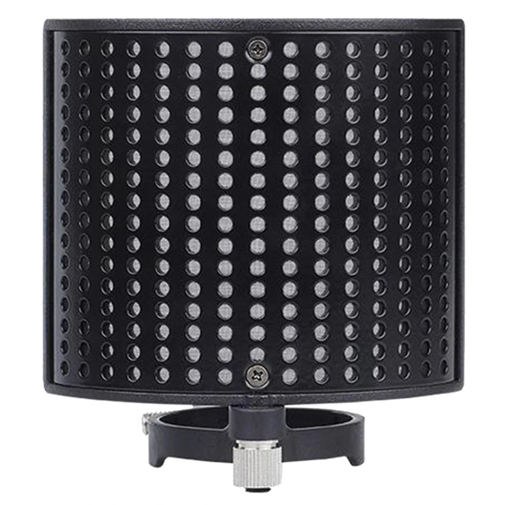 Microphone Isolation Shield Absorber Filter Vocal Isolation Booth with Lightweight Aluminum Panel Thick Soundproofing