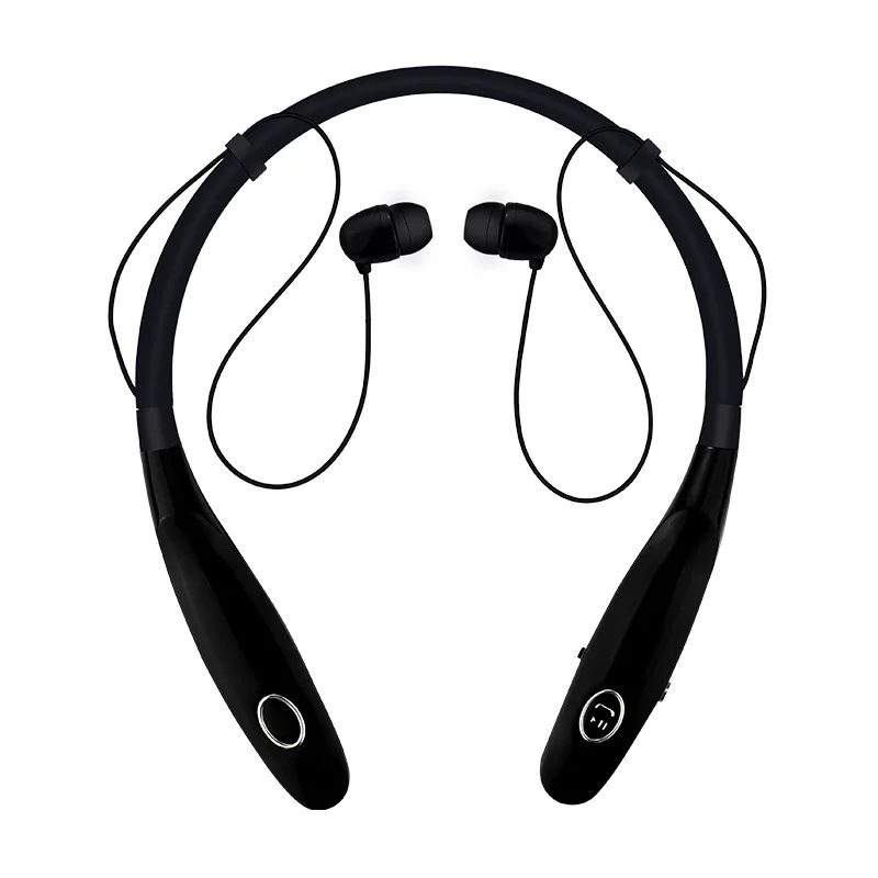 Шумоподавление Водонепроницаемая bluetooth-гарнитура повязка на голову Спортивный Пот беспроводная гарнитура с двойным микрофоном - Цвет: Черный