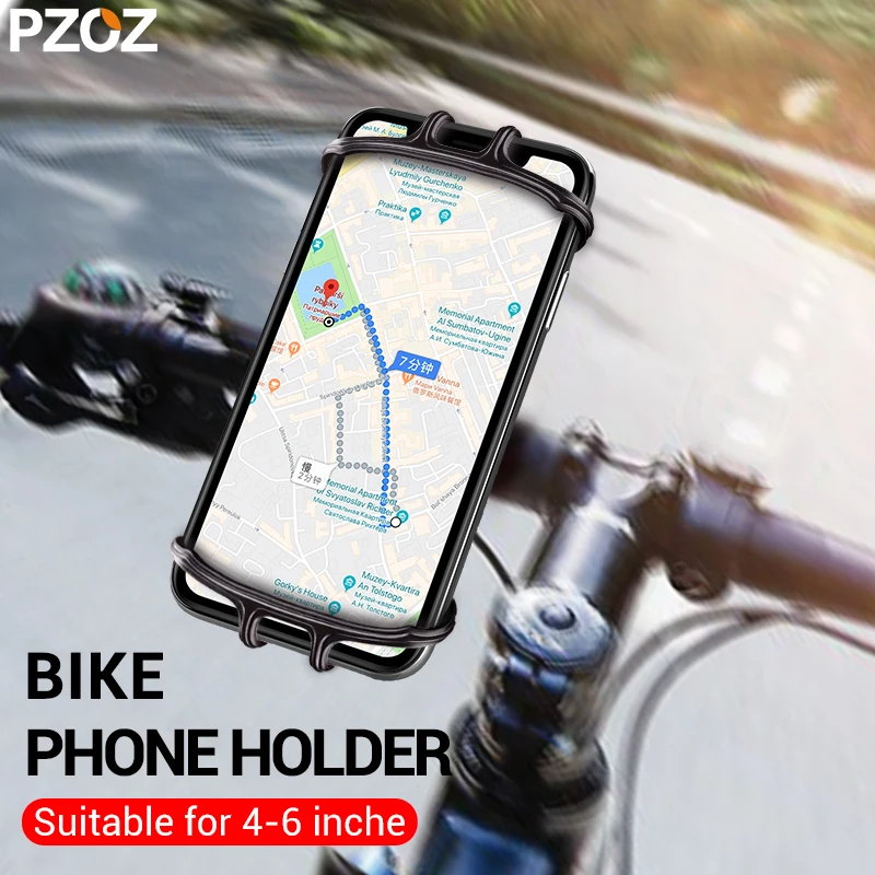 

PZOZ Bike phone holder For iphone Samsung Universal Mobile Cell Phone Holder Bicycle Phone Holder Clip Stand GPS Mount Bracket