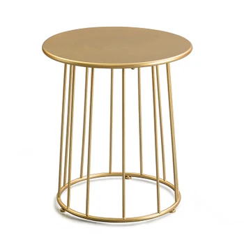 

Modern creative American iron fashion sofa cabinet mobile small coffee table side table yellow corner table