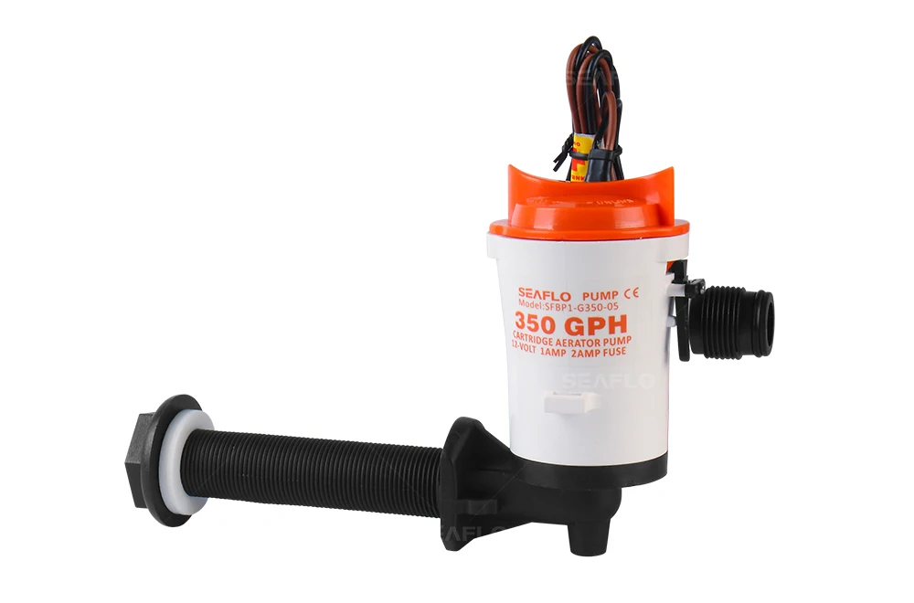 SEAFLO 12V 350 GPH лодка Livewell резервуары насос и набор для слива погружные водные морские