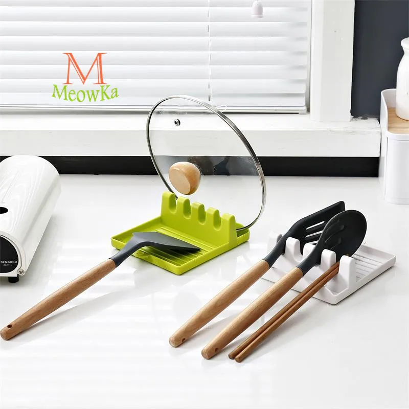 

MeowKa Kitchen shelf/spoon pad/chopsticks, pot lid, spatula rack/storage pad/home multifunctional rackcooking/baking
