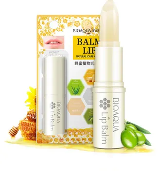 

BIOAQUA Natural Aloe Honey Moisturizing Lip Balm Colorless Refine repair lip wrinkles For Woman Winter Lip Care Free Shipping