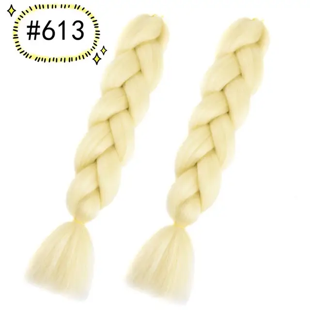 Jumbo Braiding Hair Extensions Kanekalon Braiding Hair 24 Inch Ombre Multiple Tone Colored Synthetic Hair for Women 613