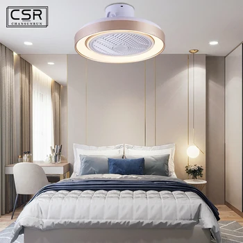 

220V Ceiling Fan with Light Dimming Remote Control Modern Home Decor 50cm Fan Lamp 110V APP Control Ceiling Light