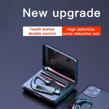 

kjoew Wireless Bluetooth Earphones For iPhone Android Earphones Ear Hook Sports Headphones Business Bluetooth Headphones