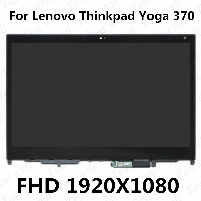 

ЖК-экран 13,3 дюйма с сенсорным дигитайзером в сборе для Lenovo Thinkpad Yoga 370 FHD 1920X1080 01HW909 1920x1080 с рамкой Yoga 370-13