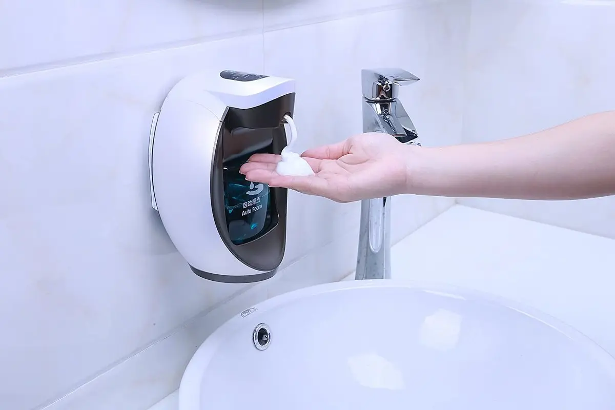 

auto-induction sensor pump 480 ml / 16 oz touchless handfree soap bottle suitable for bathroom kitchen or hotel countertops