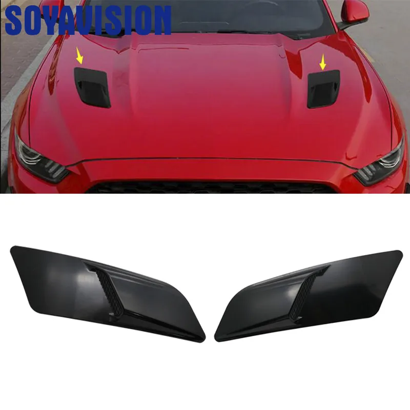 Автомобильные наклейки для Ford Mustang 2015-2017 ABS крышка капота двигателя украшение