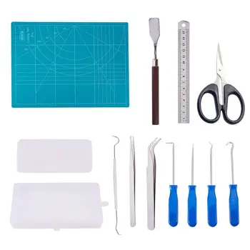 

Plastic Scraper Tool Jewelry Making Kit Multi-use Resin DIY Must-have Kit For Christmas Birthday Gifts O-ring Removal Tool Set