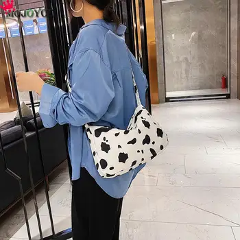 

Nylon Waterproof Crossbody Bag Classic Texture Creative Delicate Chic Women Cow Milk Casual Shoulder Handbag Purses