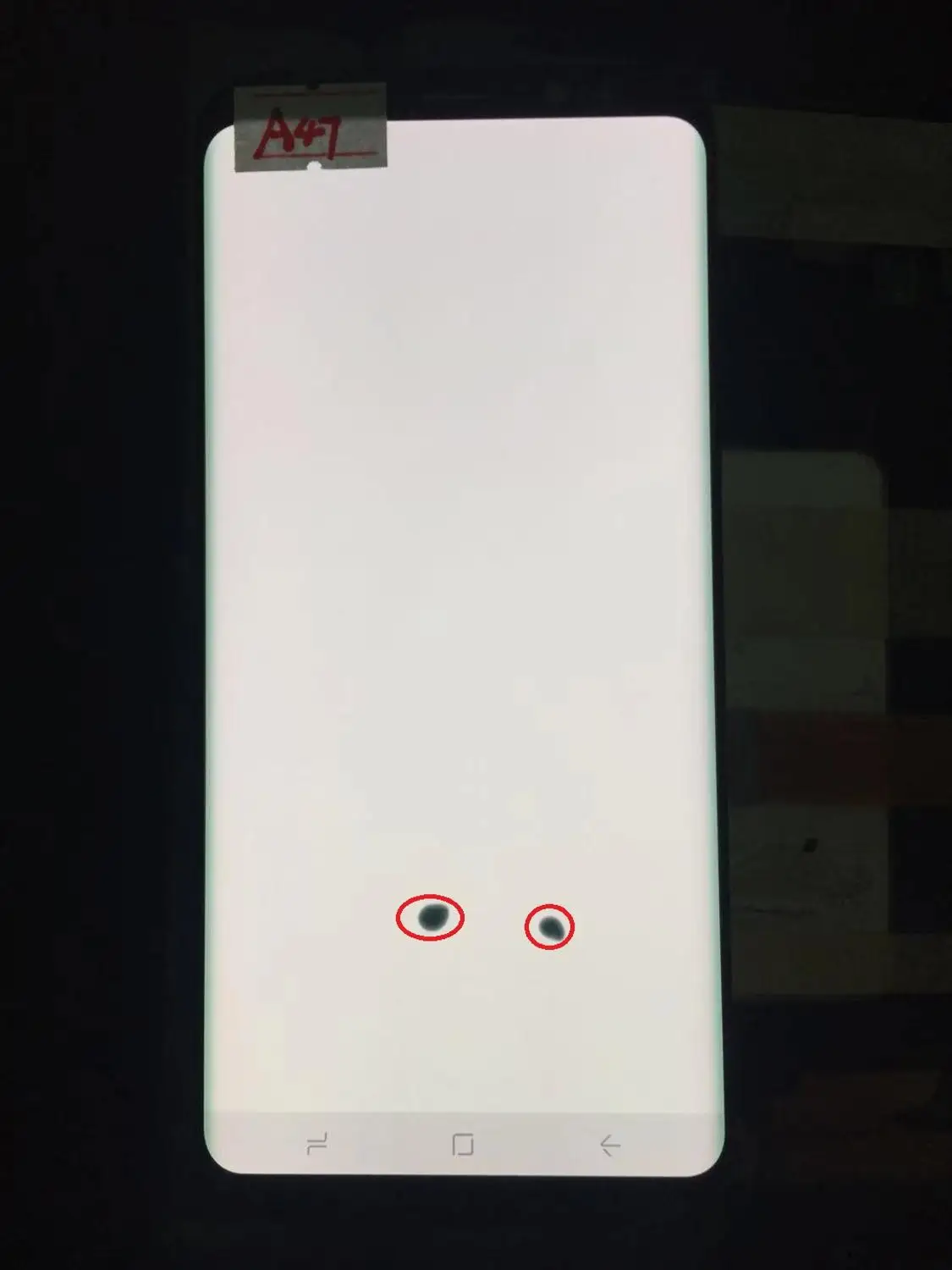 ORIGINAL AMOLED LCD for SAMSUNG Galaxy Display S8+ Plus G955U G955F Touch Screen Digitizer With Black Dot - Цвет: NO.A47