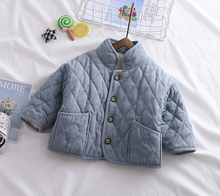 Рост 80-100 см; Новинка г.; зимняя утепленная флисовая куртка для мальчиков; детское зимнее пальто; детская зимняя одежда - Цвет: only jacket