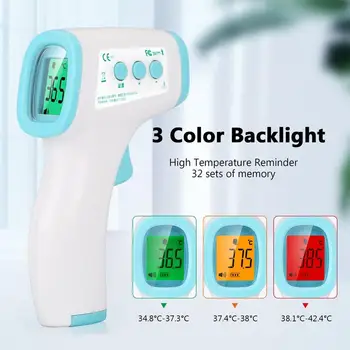 

Non-Contact Digital Infrared Forehead Thermometer Gun with LED Display, Forehead Thermometer for Adults Children and Infants