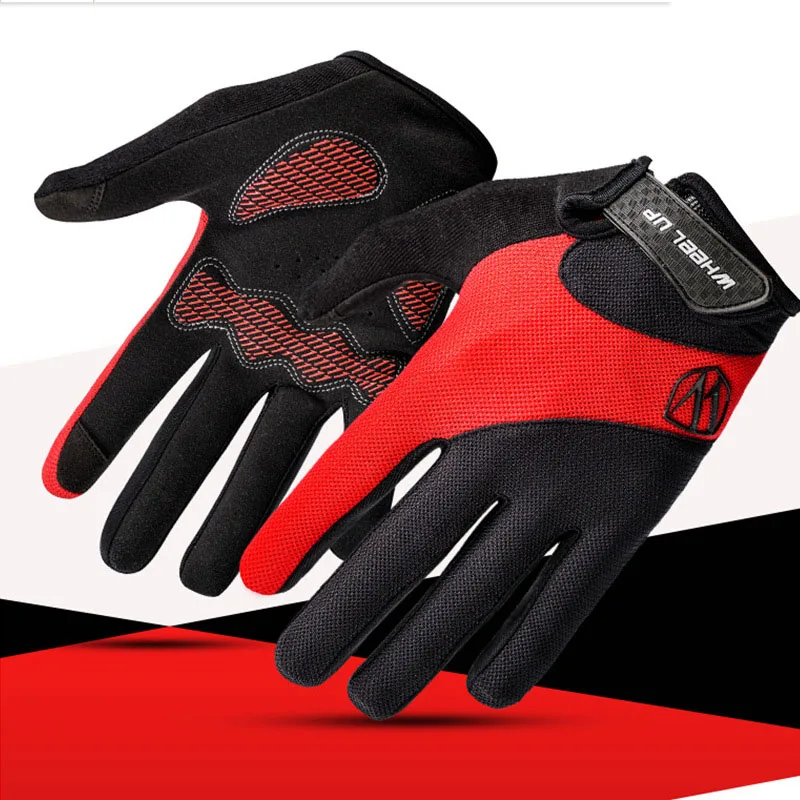 Outdoor Bicycle Riding Gloves Shock-absorbing Anti-slid Full Finger Touch Screen Winter Cycling warm