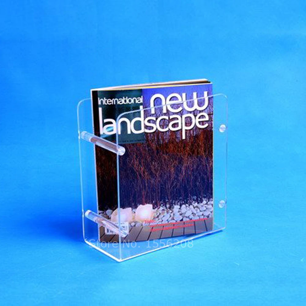 

Simple acrylic desktop storage rack shelf file magazine office rack stationery brochure organizer holder promotion