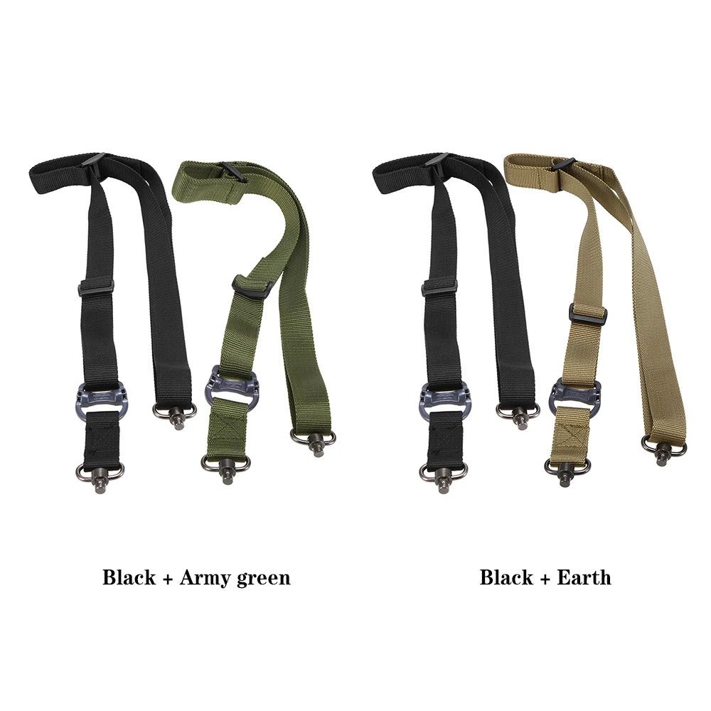 Outdoor Belt Military Tactical Safety Two Points Outdoor Belt Sling Adjustable Strap Hunting Accessory