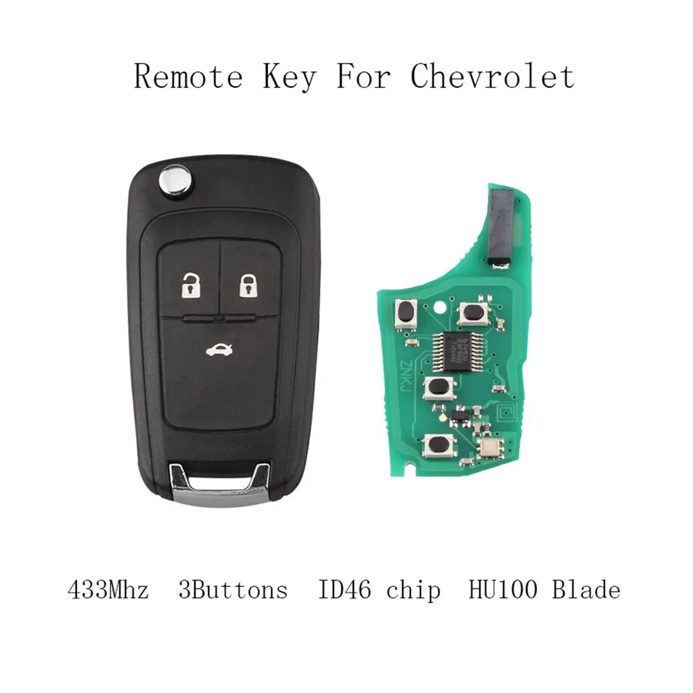 

433Mhz Remote Key Smart Car Key Fob for Vauxhall for Opel Corsa C Meriva Tigra Combo Van Replacement Auto Key Shell