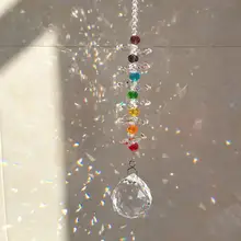 30 мм Хрустальный шар Призма Радуга производитель чакра Висячие окна SunCacther