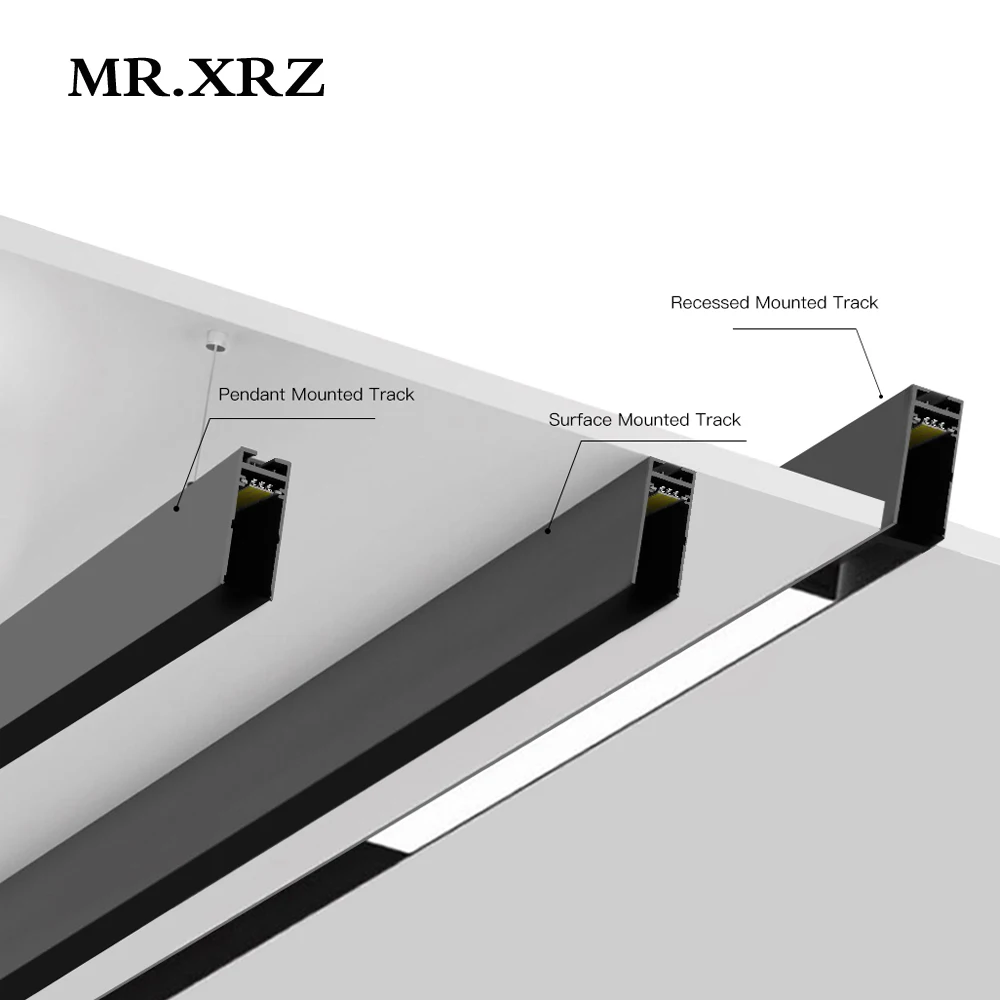 MR.XRZ 1 м DC 24V встроенное поверхность Подвеска Алюминий магнит железнодорожных