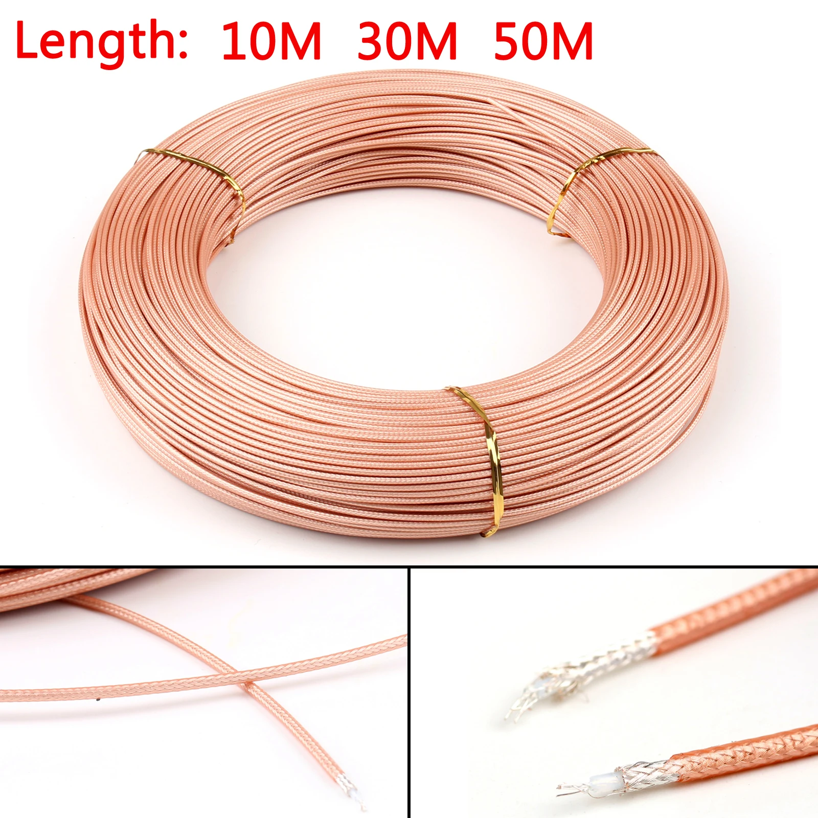 Areyourshop Coaxial RG de 50 ohm, conector FEP, Cable RG316|Conectores| - AliExpress
