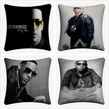 

Daddy Yankee Cool Man Cotton Linen Cushion Cover 45x45cm Decorative Pillow Case Sofa Home Decor Pillow Covers Almofada
