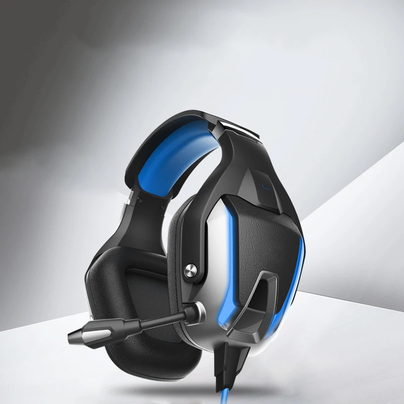K12 наушники PS4 светящаяся Проводная игровая гарнитура с микрофоном глубокий бас стерео для ПК мобильные телефоны лэптоп геймер