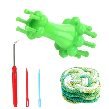 

Knitter Hand Craft Tool Double Head Alternative Flower Arranger DIY Weaving Tool 1 Set Spool Loom Knitting Doll