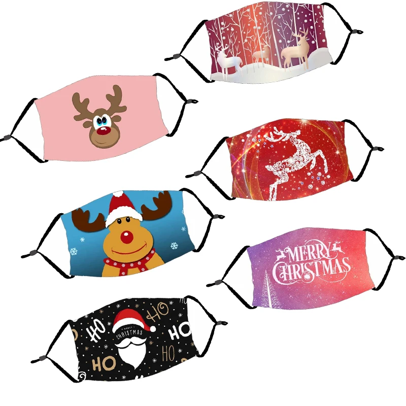 

New Year Gift Christmas Decoration Headband Santa Snowman DIY Face Decor Outdoor Shopping Keep Warm Xmas Party Gift 2021