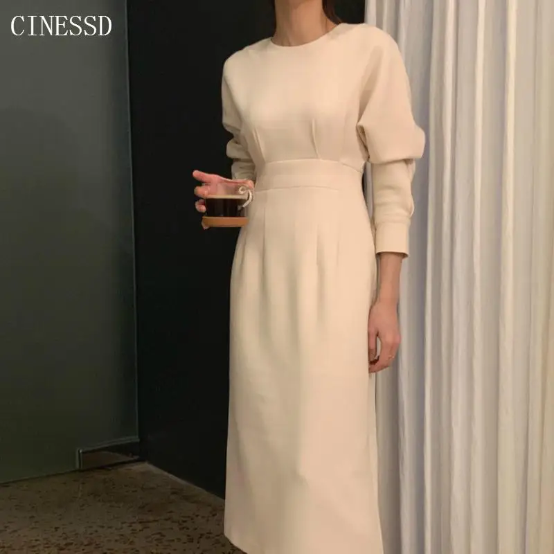 

Autumn Winter Women Long Sleeve Black Dress Elegant Korean Ladies Office Dresses Female Vestidos 2020 New Fashion