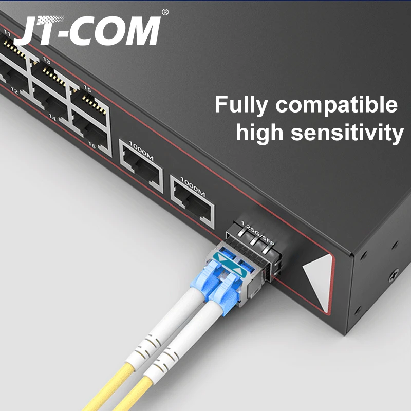 Модуль 10G SFP + duplex LC однорежимный модуль 2 ~ 80 км волоконно оптический 1310 нм с