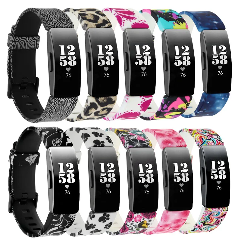 Ремешок силиконовый для смарт-часов Fitbit inspire 2 маленький большой наручный браслет