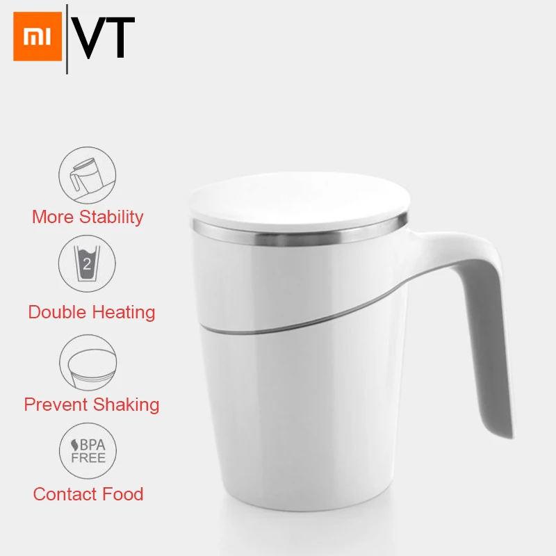 Xiaomi Fiu 470 мл не льется чашка смарт-стакан для воды инновационная Волшебная присоска Нескользящая ABS двойная изоляция 304 нержавеющая сталь