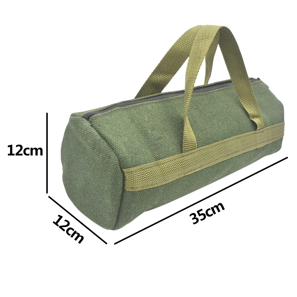 power tool bag Durable Thick Canvas Pouch Tool Bags Storage Organizer Instrument Case Portable For Electrical Tool Tote Bag Multifunction Case small tool chest
