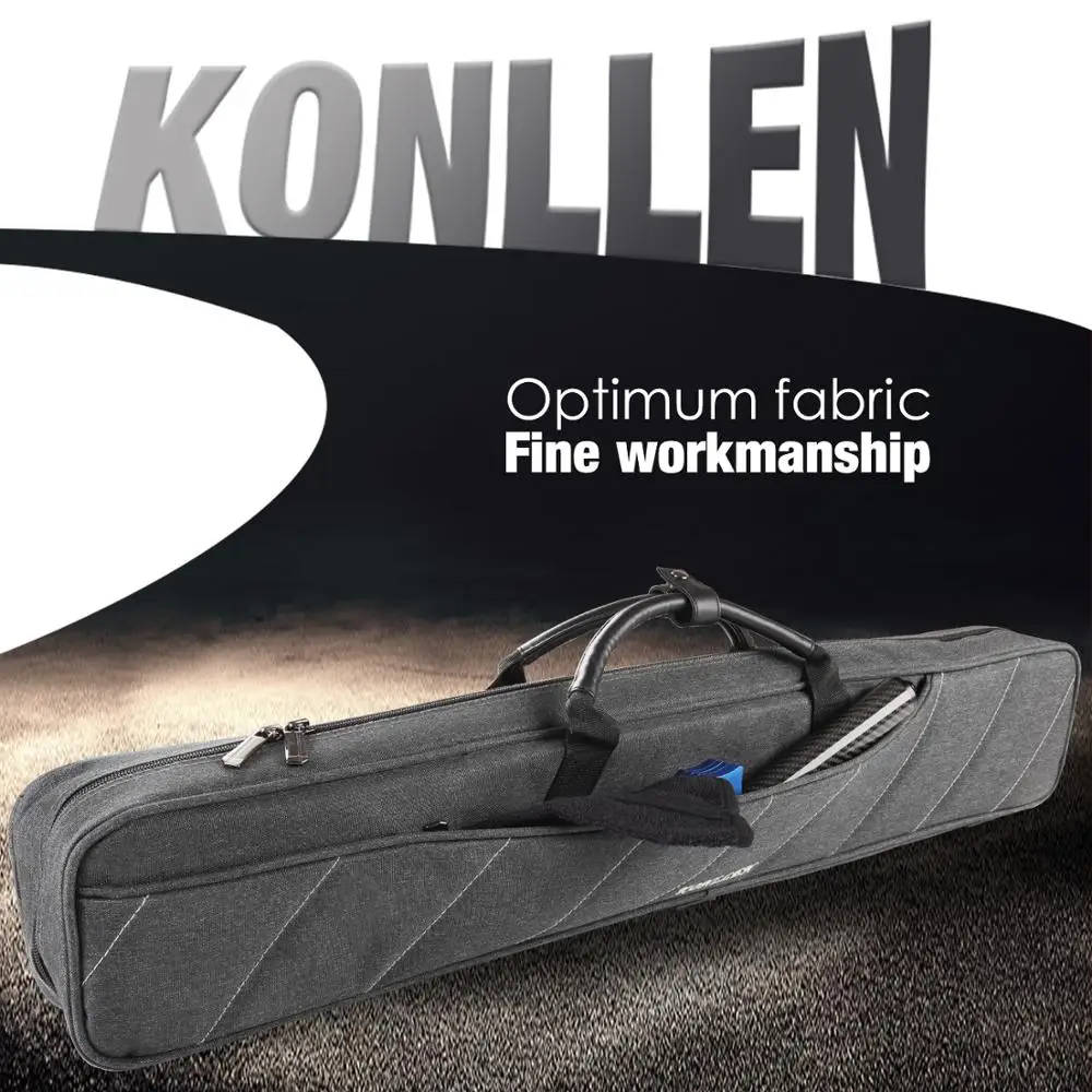 Konllen Billiards 7 Holes Cue Case 3 Butts 4 Shafts Carrying Bag Gray High Capacity Oxford Canvas Bag Sturdy Wear Resistant Case Snooker Billiard Accessories Aliexpress