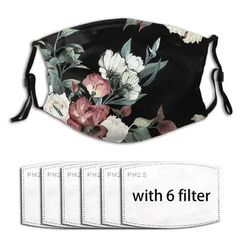 

Reusable Breathable Anti Dust Woman Men Mouth Mouth-muffle Hawaiian Flora Organizer Dust Mouth Masks cover With filter