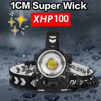 

Newest USB Rechargeable Powerful XHP100/70.2/50 Led headlamp Headlight 3Mode Zoom head lamp flashlight torch Lantern for Camping