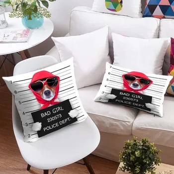 

GOANG girl gifts cartoon dog personalized pillowcase cushion filling core square 40x40 sofa throw pillows morden home decoration