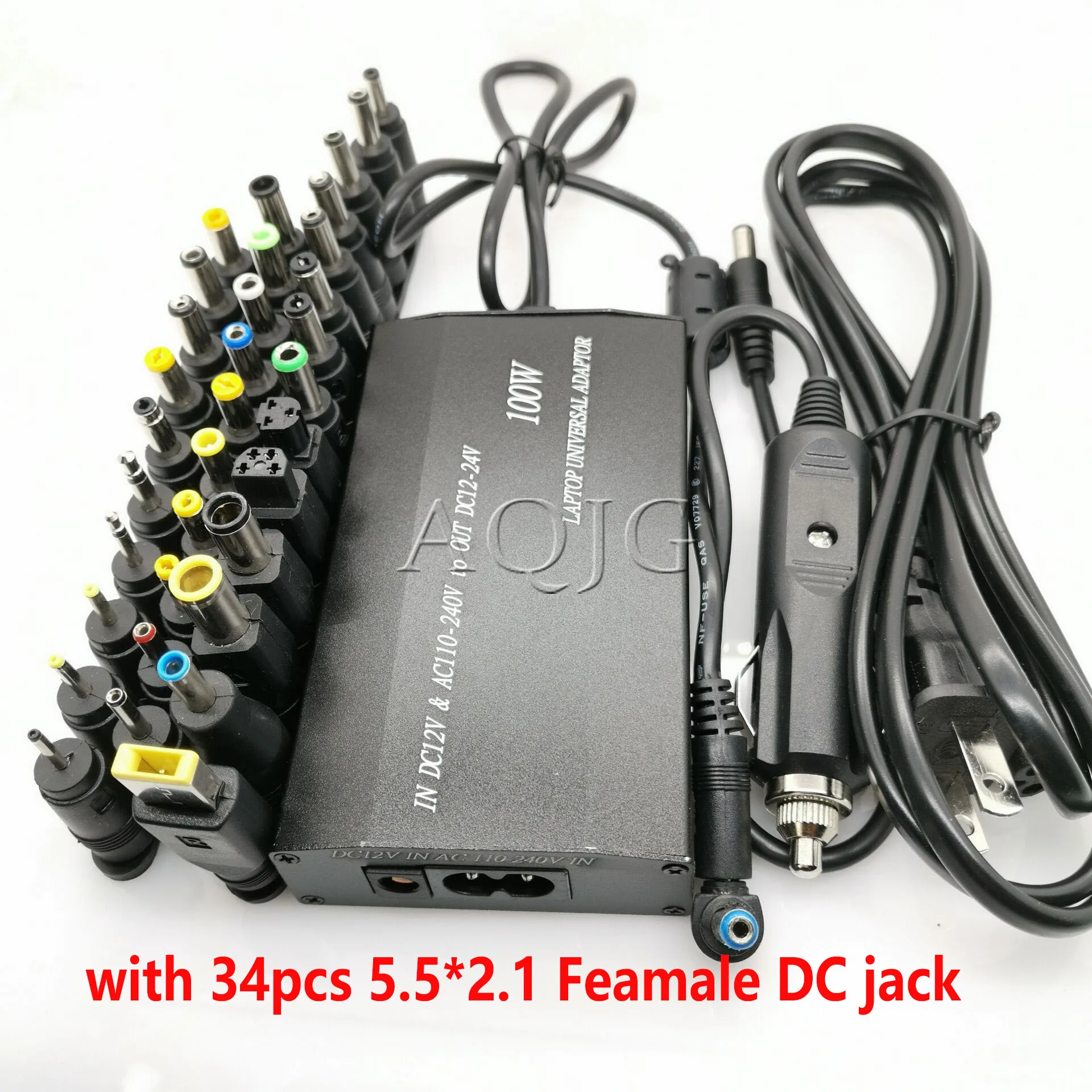 100wTravelUniversalcarchargeradapterforlaptopnotebookMobile