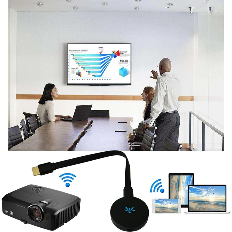 1080P HDTV HDMI Stick Беспроводной Wi Fi адаптер для iPhone X XS MAX XR iOS Android Samsung S8 S9 S10 + S10e к