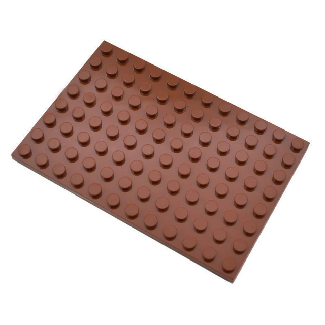 20pcs DIY Building Blocks 8x12 Dots Thin Figures Bricks Educational Creative Size Compatible With Brand Toys for Children Coffee 20PCS