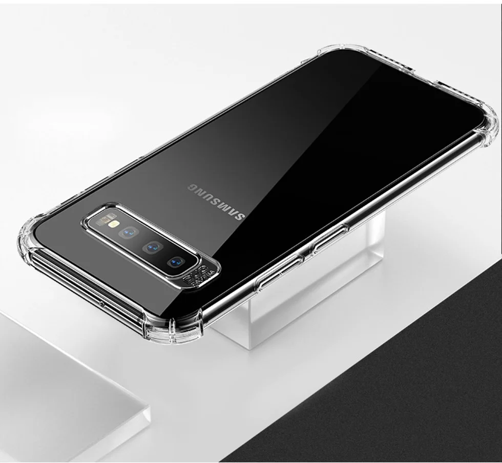 Роскошный мягкий Силиконовый противоударный Прозрачный чехол для samsung Galaxy S8 S9 S10 Plus Note 9 10 Pro M30 A10 A20 A30 A40 A50 J8 крышка