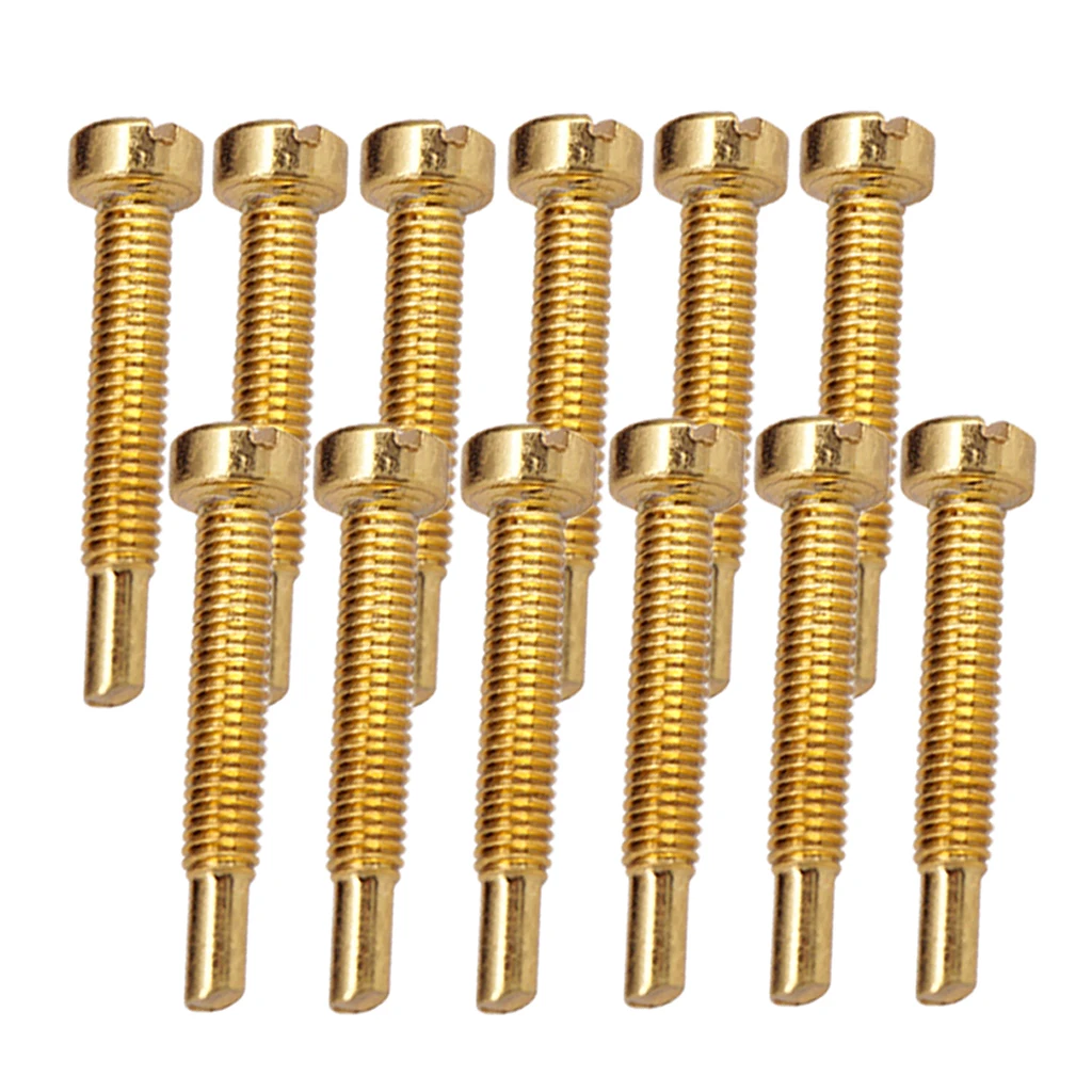 12 Pcs Iron Electric Guitar Humbucker Polepiece Mounting Screws Guitar Humbucker Screws 12 Pcs Iron Electric Guitar Humbucker Polepiece Mounting Screws Guitar Humbucker Screws